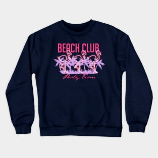 Beach Club Party Time Crewneck Sweatshirt